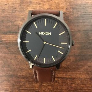 Nixon Porter Leather Watch
